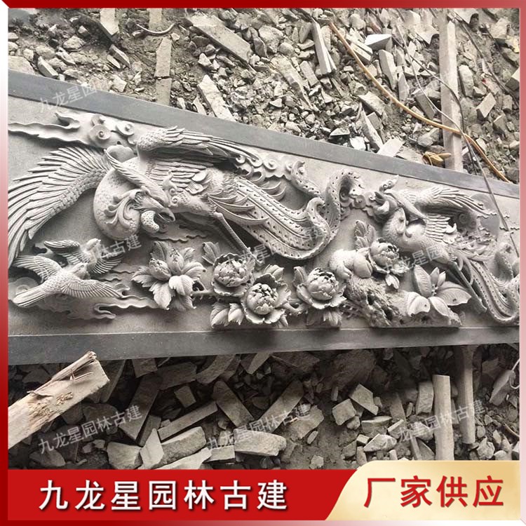 花開富貴浮雕圖片